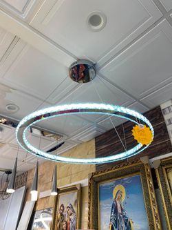 ✨ Crystal halo ring chandelier 💎