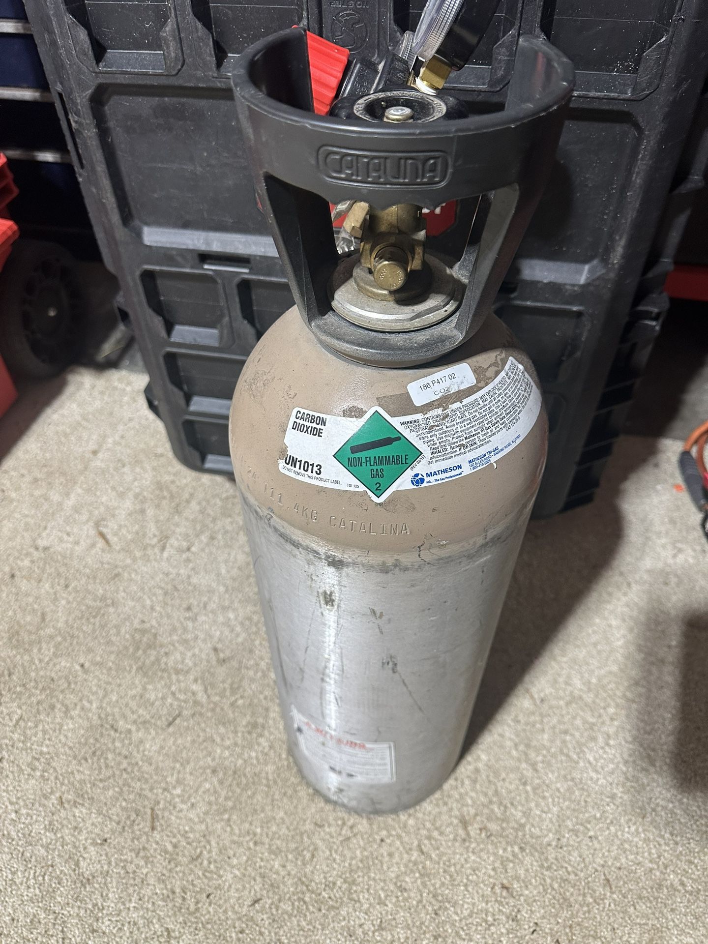 20 Lb CO2 Tank Cylinder With Taprite Beer Soda Regulator 