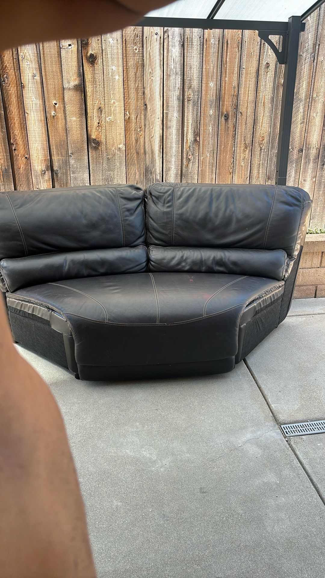 Free Leather Corner Couch