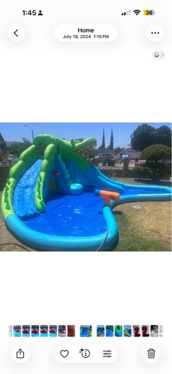 Crocodile water slide only used 2times