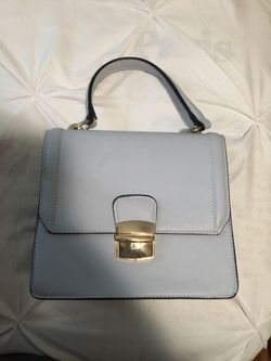 Blue hand bag