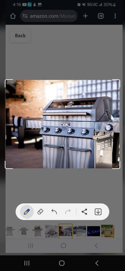 4-Burner Propane Gas Grill in Stainless with Clear View Lid, LED Controls and Side Burner

