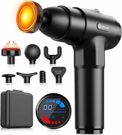 New Massage Gun with Heat - Deep Tissue Percussion