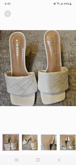 Women's Square Open Toe Stiletto heels, Size 7