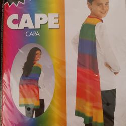 Rainbow Cape One-size-fits-all For Kids AND Adults!!!!! Brand New!!!!! 
