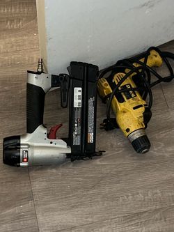 Porter Cable Brad Nailer & DeWalt Drill Set
