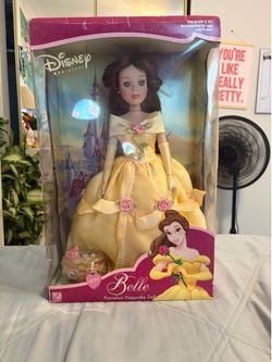 PICK UP NOW Disney Princess Belle Porcelain Keepsake Doll – In Original Box – Vintage Collectible