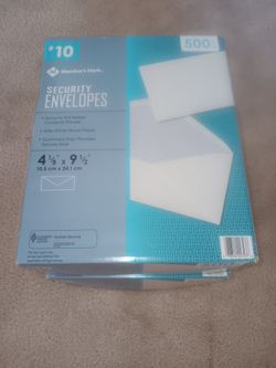 Selling 2 500 count security envelopes. Never used