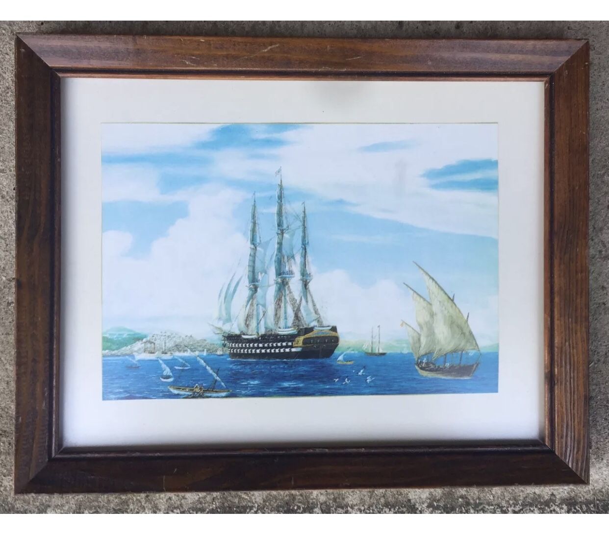 Beautiful Original Vintage Oil Painting Signed & Framed On Canvas 18.5x16.5”