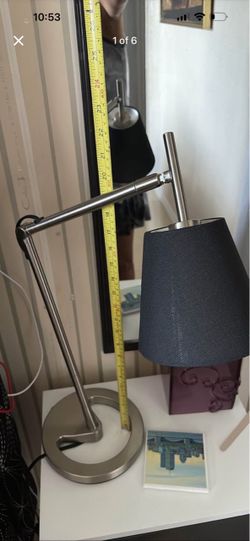 Modern Brushed Nickel Desk Lamp