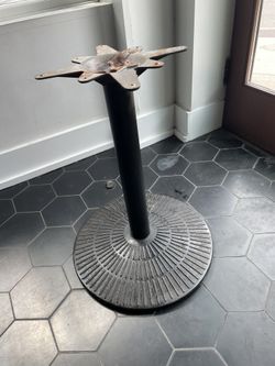 15 Commercial Solid Cast Iron Restaurant Table Bases – 23" Round x 28.5" High
