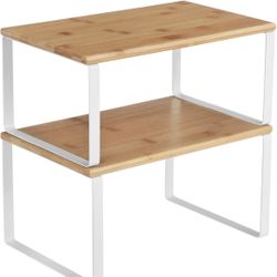 Cabinet Shelf Organizers, Set of 4 Countertop Organizers