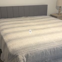 King size bed Frame And mattress 