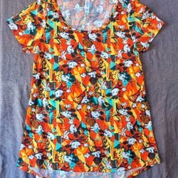 Disney x LuLaRoe Classic Mickey Spandex Shirt - xs