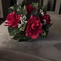 Beautiful fake Bouquet of fake flowers