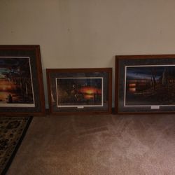 Jim Hansel Matted Framed Signed Prints