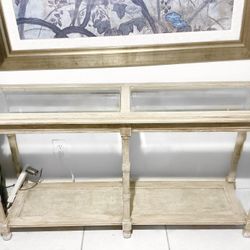Shabby Chic White Washed Console Table Sale