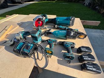 Makita 18V LXT Tool Lot — 9 Tools, 3 Batteries, Charger