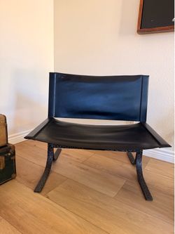 2 Jamie Young Alessa Leather Sling Chair