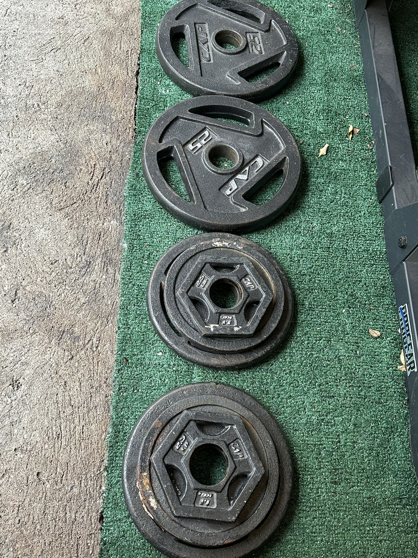 Olympic Weight Plates and Barbell