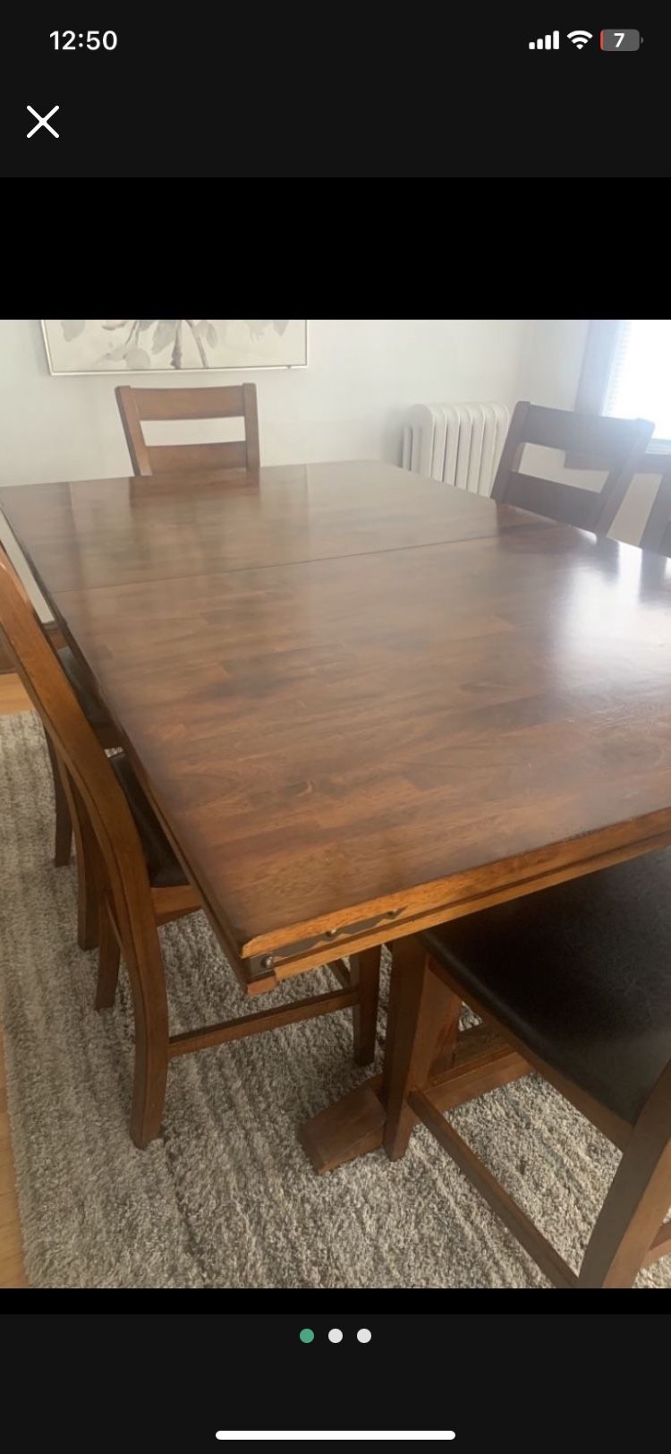 Wood Counter Height Dining Set