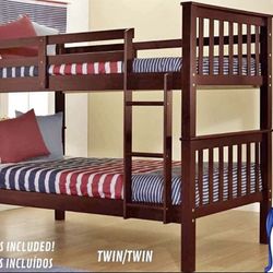 Brand New Twin/twin Bunkbed For $599