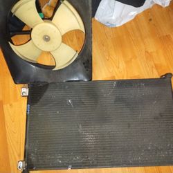 2002 Honda Accord Cooling Fan + AC Condenser 