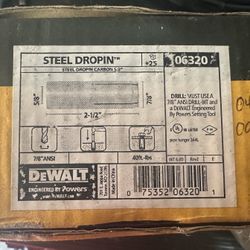 Dewalt 5/8s Inch Steel Dropin Anchors