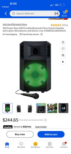 Ion Power Glow 300 Portable Bluetooth Party Speaker