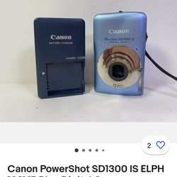 Canon PowerShot SD1300 IS digital ELPH CAMERA
