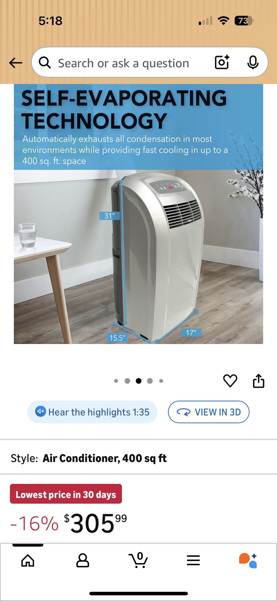 Portable Air Conditioner NEW