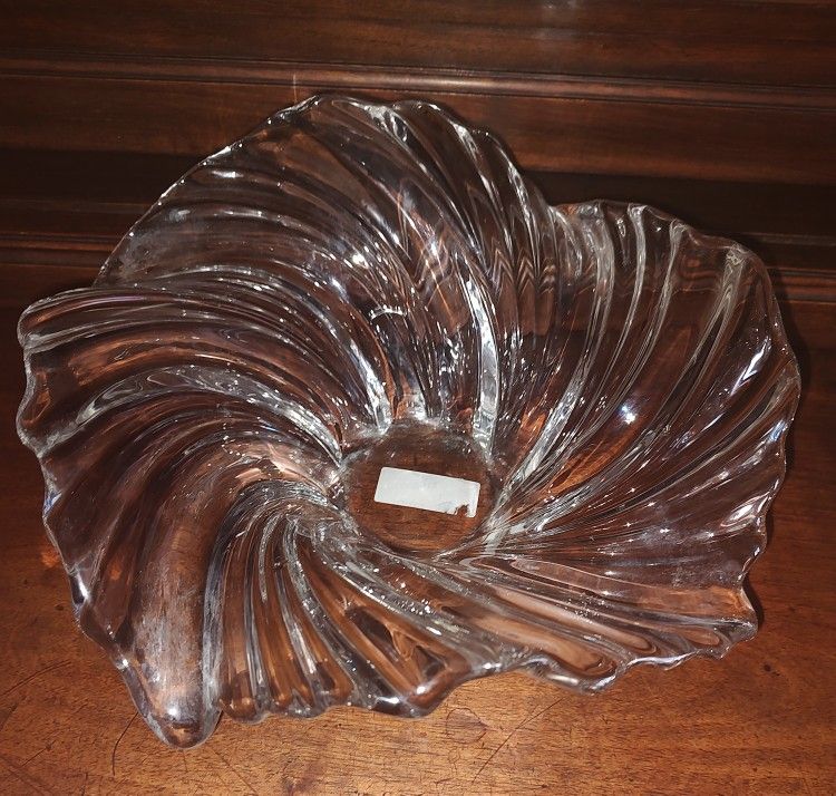 Mikasa Belle Epoque Swirl Glass Candle Holder 