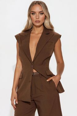 Fashion Nova Blazer Bermuda Shorts With Leather Belt