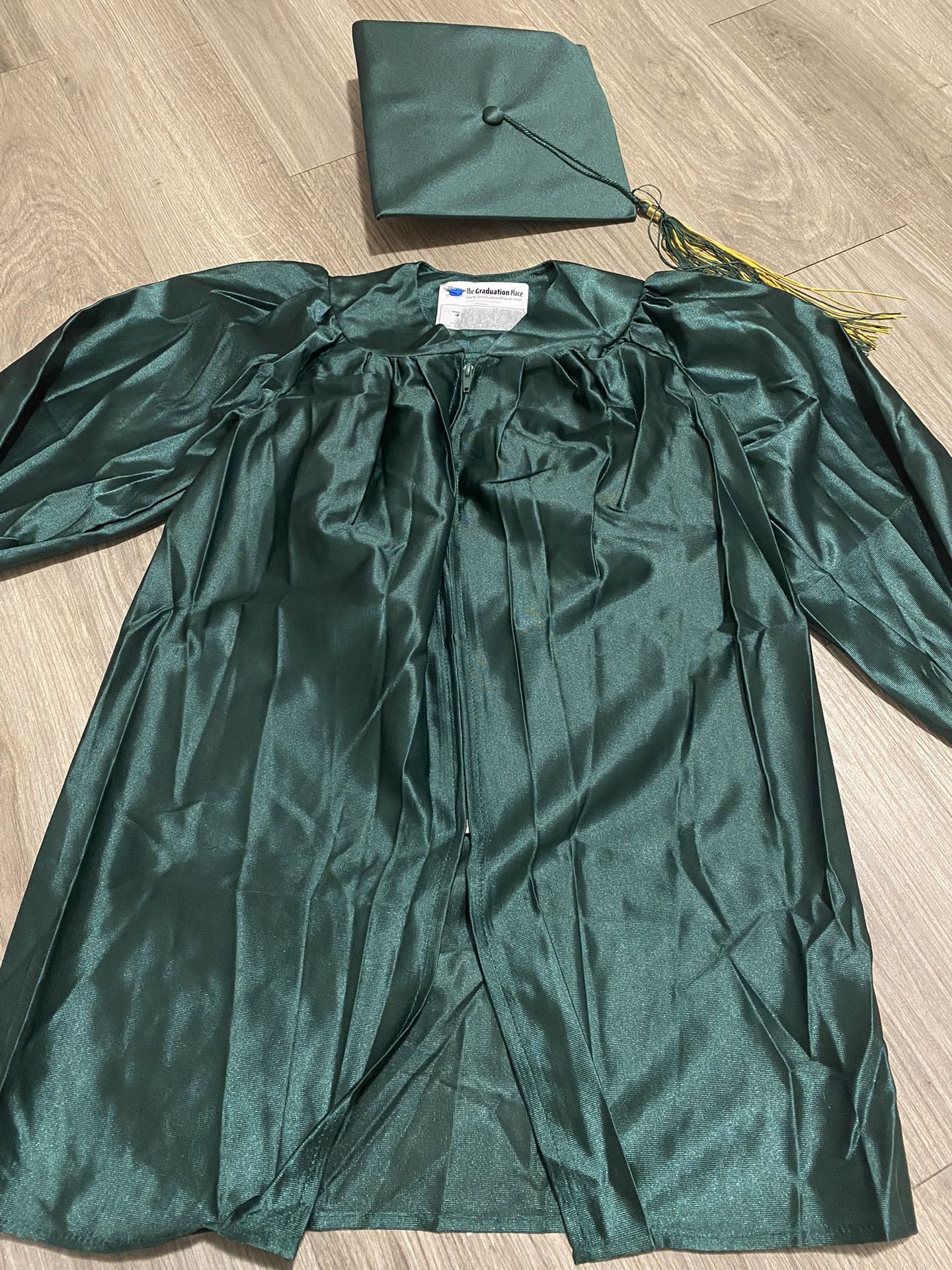 Green Kid Size Graduation Gown 