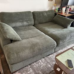 Large Corduroy Couch (2 Piece)