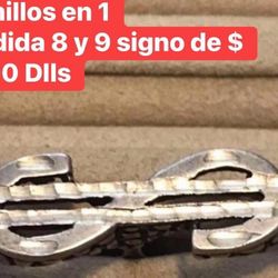 Anillo De Hombre Manopla Con Signo De $$$