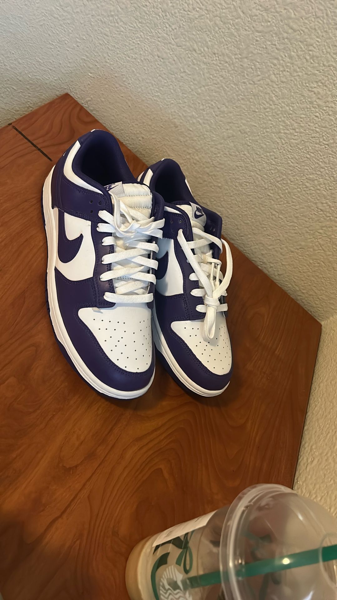Purple White Dunks Sz 11
