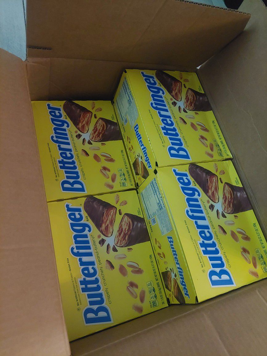 8 Boxes Of Butterfingers 36count 1.9 Oz Bars