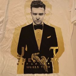 Justin Timberlake Tour VIP T-Shirt 20/20 Experience World Tour Adult Size Large
