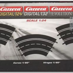 Carrera 20571 - Curve 1/60 Track x3, Digital & Evolution 1/32 1/24 Scale