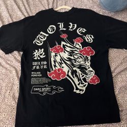 Darc Sport Wolves Forever Graphic T-Shirt Size Large