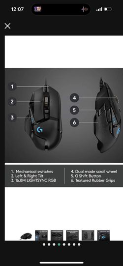 Logitech G502 Hero High Performance Wired Gaming Mouse, 25K Sensor, 25,600  DPI, RGB, Adjustable Weights, 11 Programmable Buttons, On-Board Memory