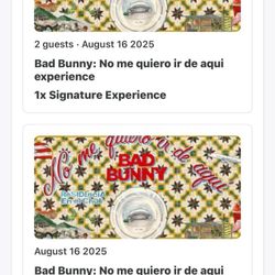 Bad bunny Tickets