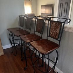 Barstool chairs 30” to floor
