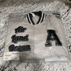 ALO Varsity G.O.A.T Jacket Medium Bone Color