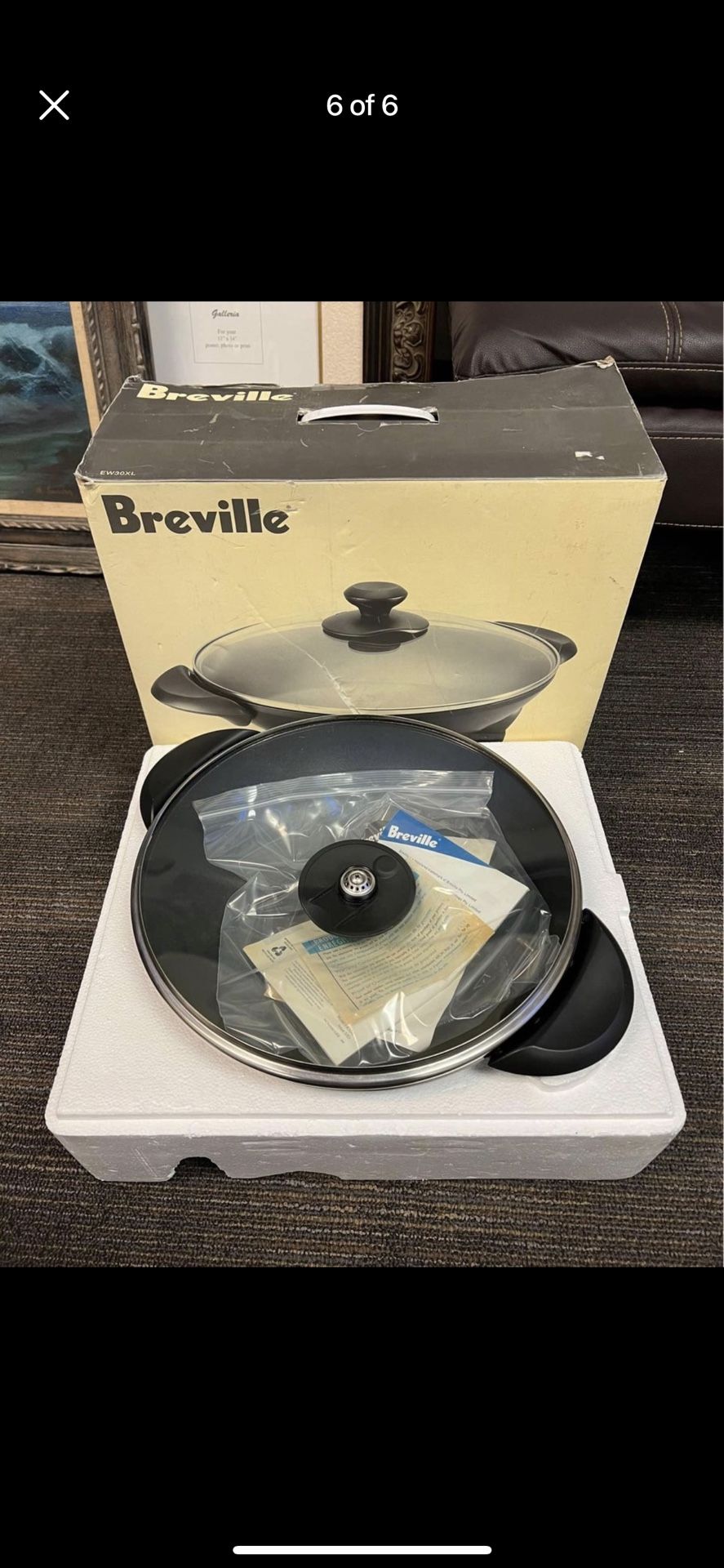 Breville Gourmet Wok 6 Quart NonStick Electric Wok EW30XL for Sale in