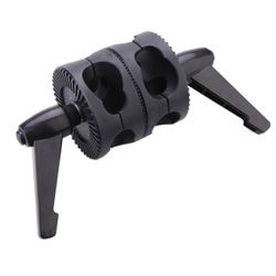 Dual Swiveling Grip Head Angle Clamp for Photo Studio Boom Arm Reflector G1N8