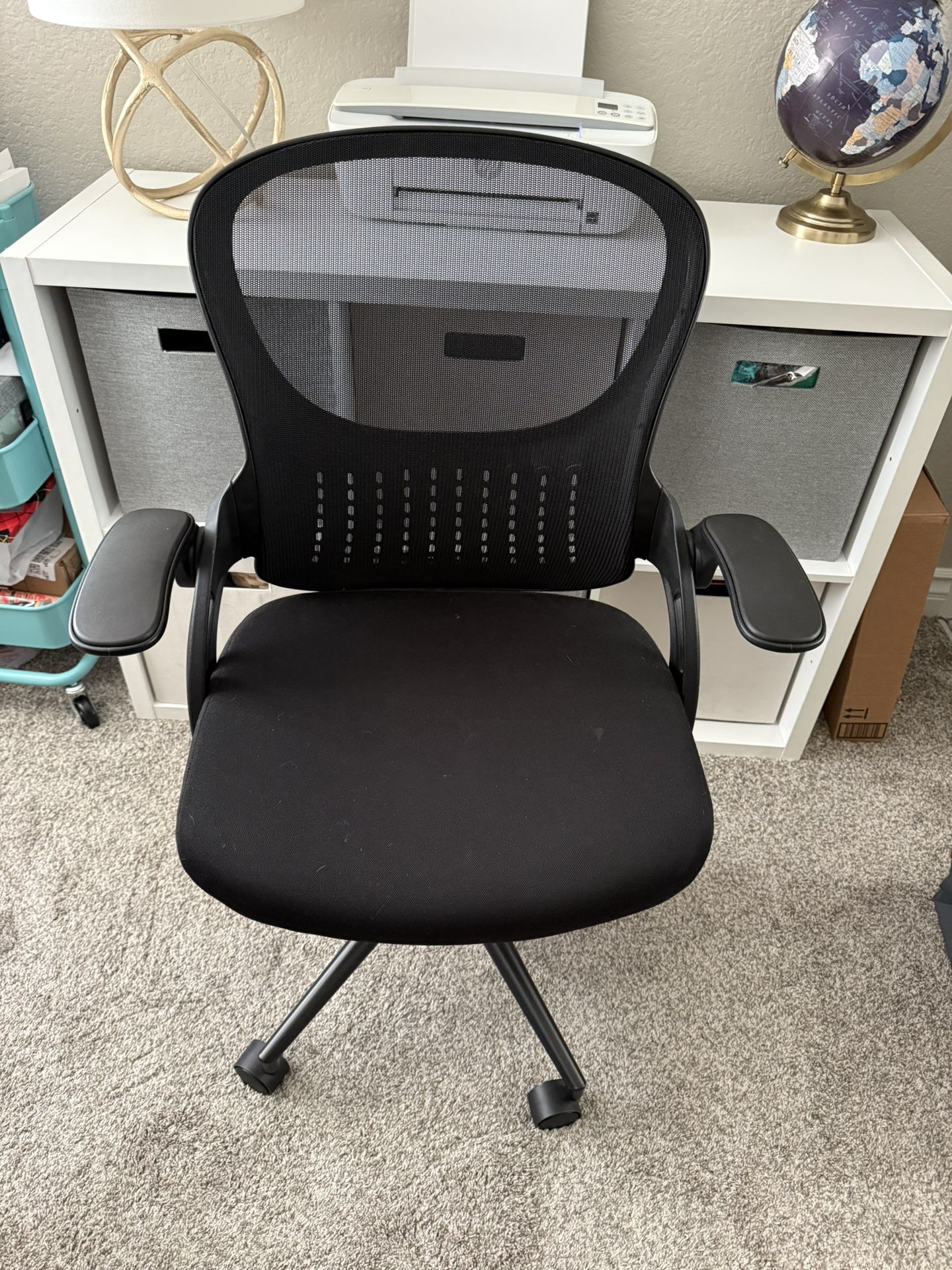 Office Chair - Gaming Chair - Ergonomic Mid-Back Mesh Rolling Work Swivel Chair with Flip-up Arms