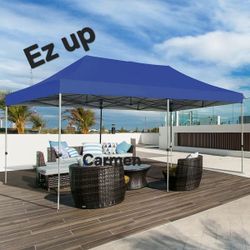 10x20 Pop Up Canopy Party Tent Outdoor Wedding Large Event Tent with Roller Bag for Garden Lawn Waterproof UPF 50+ Ez Up, 