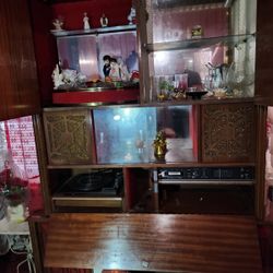 Antique Furniture With Stereo and Record Player